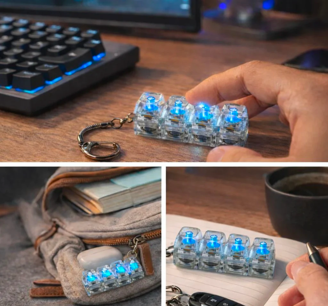 Keyboard Fidget Keychain